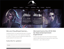 Tablet Screenshot of cloudheadgames.com